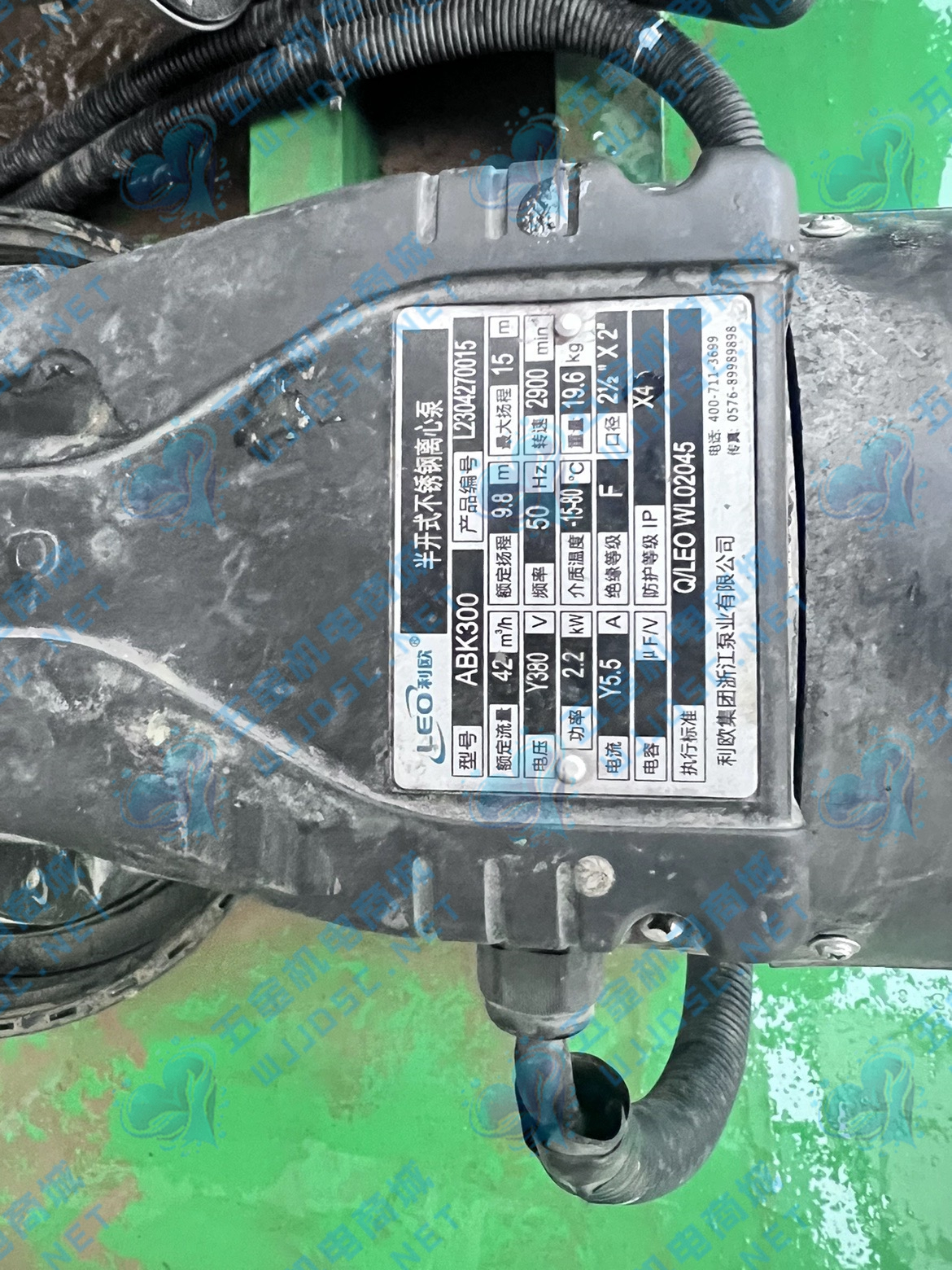 利欧不锈钢离心泵ABK300 ABK300D实拍配件数据照片参数-保定市安德优安装维修售后服务记录