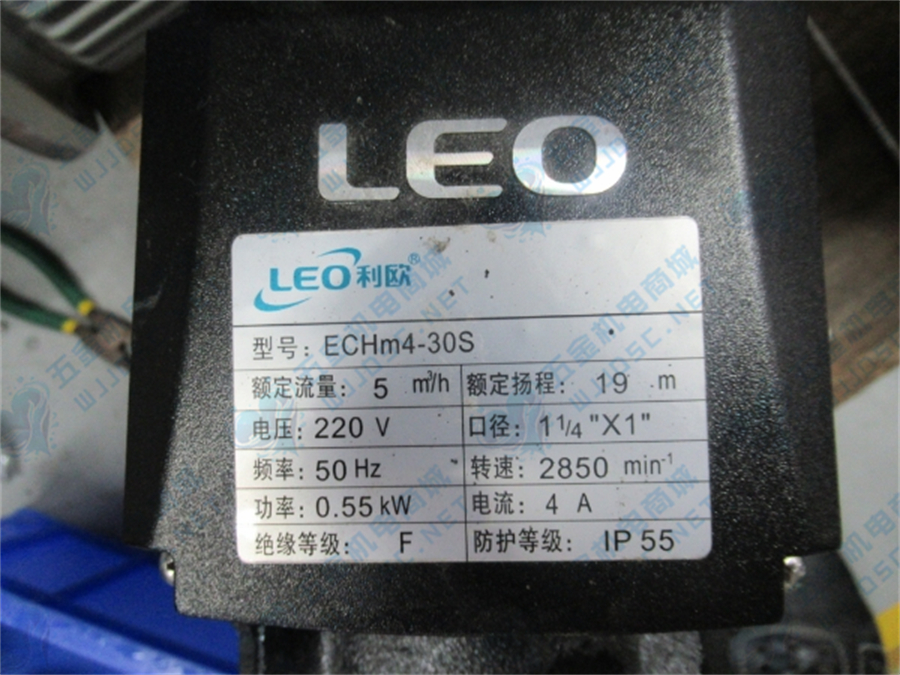 利欧不锈钢卧式多级泵ECH4-30S ECHm4-30S实拍配件数据照片参数-保定市安德优安装维修售后服务记录
