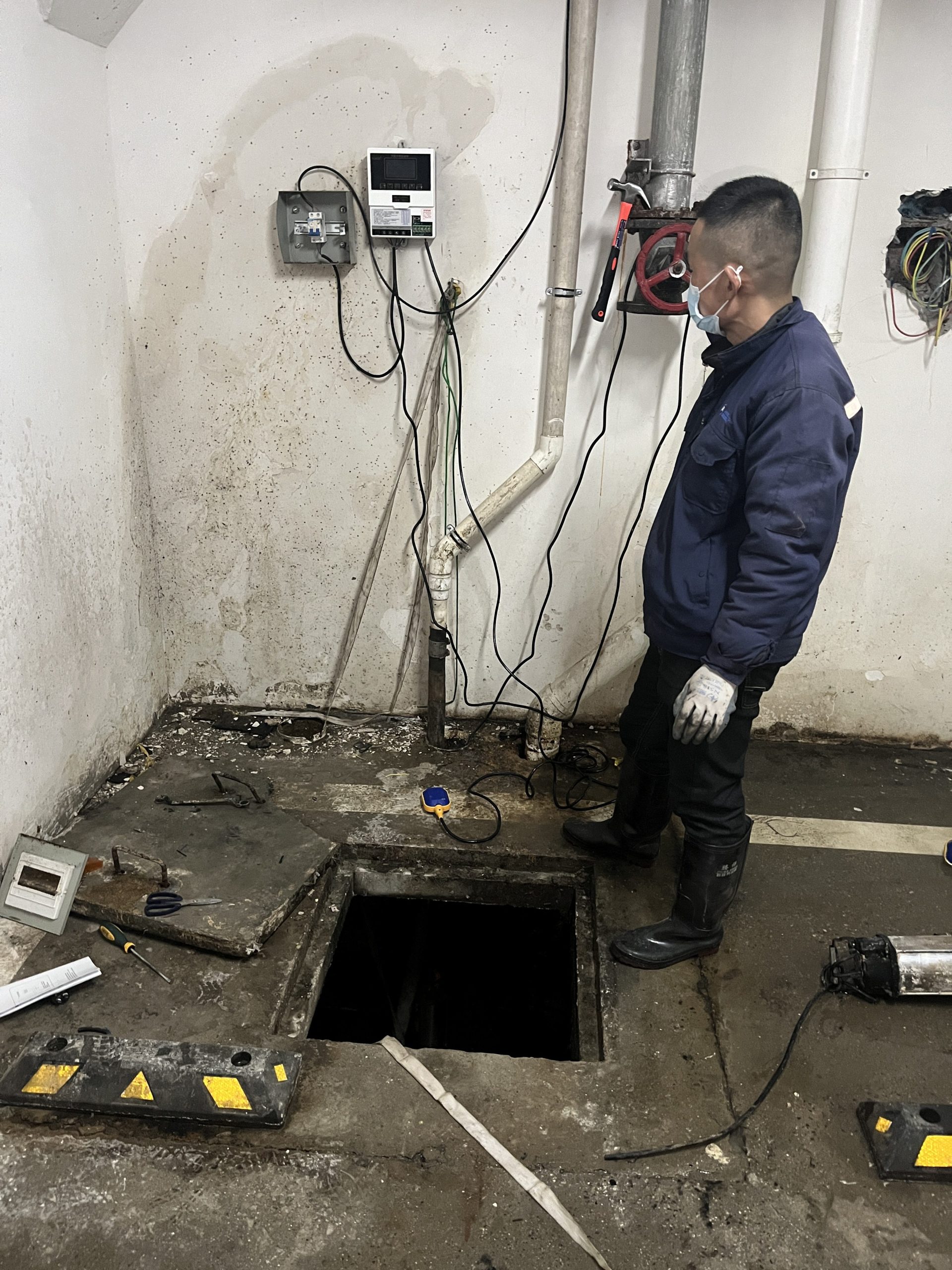 密码保护：【2025-1-19】保定市竞秀区竞康健康体检中心水井排水泵更换安装记录-保定市安德优安装维修售后服务记录