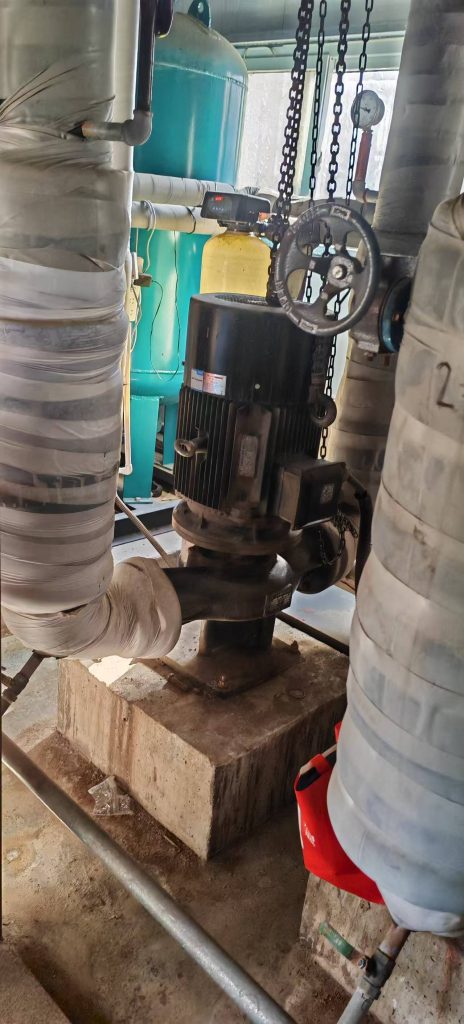 【2025-5-12】保定市美术中学维修凯泉立式管道泵KQL125-160-22漏水记录-保定市安德优安装维修售后服务记录