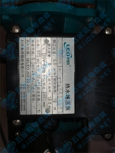 密码保护：利欧热水管道泵LPm370HA实拍配件数据照片参数-保定市安德优安装维修售后服务记录