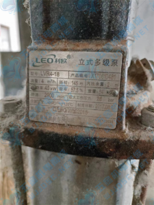密码保护：利欧不锈钢立式多级离心泵LVR4-18实拍配件数据照片参数-保定市安德优安装维修售后服务记录