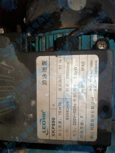 密码保护：利欧泳池泵XKP800实拍配件数据照片参数-保定市安德优安装维修售后服务记录