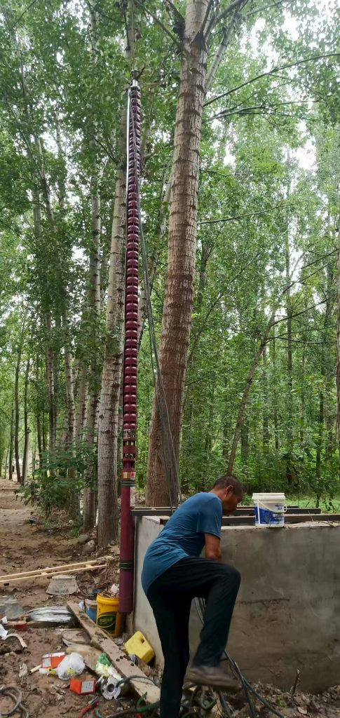 【2025-7-31】保定市易县福满楼订购安装300米深井泵+电缆+井管+降压启动柜-保定市安德优安装维修售后服务记录