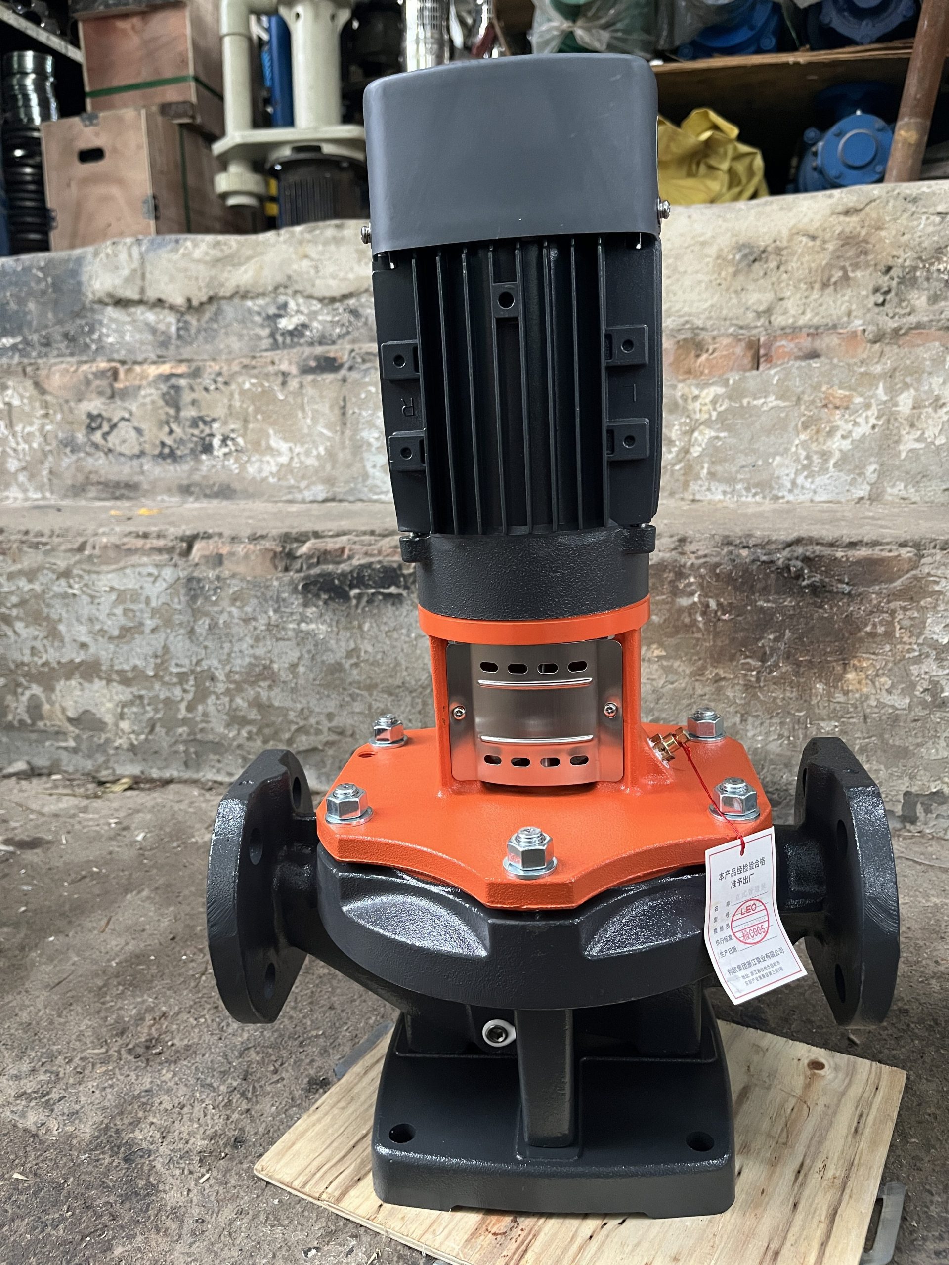 利欧立式管道泵LPP40-13-0.75/2实拍配件数据照片参数-保定市安德优安装维修售后服务记录