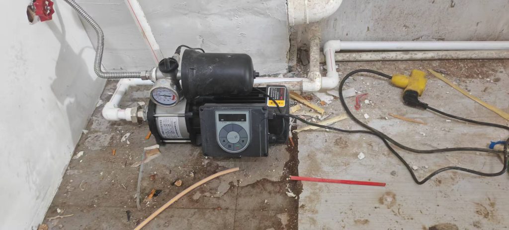 【2025-9-5】保定市裕华路与永华南大街交叉口蜜雪冰城自来水改储水箱恒压变频进水增压供水-保定市安德优安装维修售后服务记录