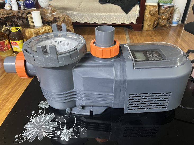 利欧永磁变频泳池泵XKP757BP实拍配件数据照片参数-保定市安德优安装维修售后服务记录