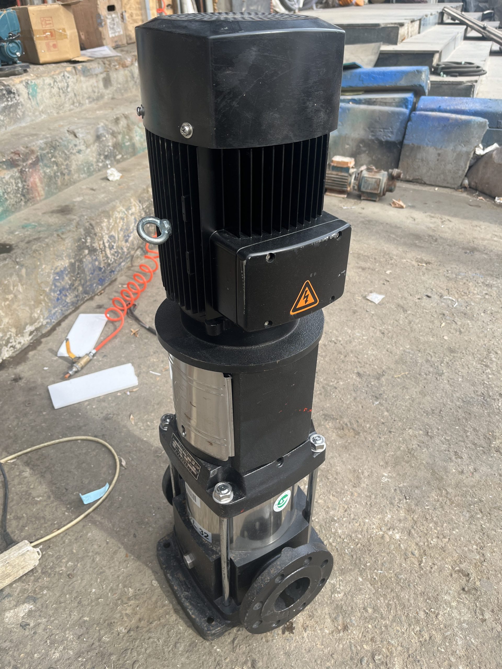 南方轻型立式多级离心泵CDL32-20-2实拍配件数据照片参数-保定市安德优安装维修售后服务记录